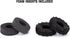 INJORA RC Tires 1.9inch, 4Pcs RC Rubber Tyre Set for 1:10 RC Crawler Axial SCX10 and Tamiya