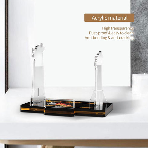 Acrylic Display Stand for Back to The Future Time Machine Lego 10300, Customised Clear Display Riser Holder