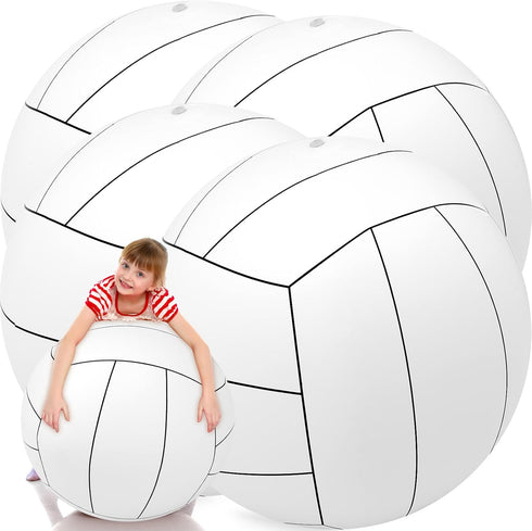 Libima 27 Inch Giant Inflatable Volleyball - Large Beach Volleyball for Outdoor Activity Games Sports Themed Party