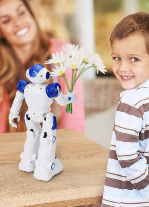 KingsDragon RC Robot Toys for Kids, Gesture & Sensing Programmable Remote Control Smart Robot for Boys Girls Age 3-8