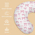 Cstdyfrv Pastel Pink Bows Plaids Nursing Pillow Covers Watercolor Valentines Bows Removable Breastfeeding Slipcover