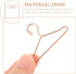 Toddmomy Mini Doll Clothes Rack Set with Hangers, Doll Garment Rack, Miniature Metal Doll Wardrobe Accessories