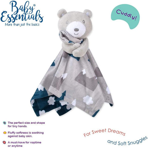 Minky Animal Snuggler Lovey Blanket for Kids, Babies, Gender Neutral Security Blanket with Stuffed Animal (Beloved
