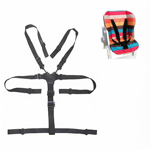 5 Point Harness Baby Safety Belt for Universal High Chair Seat, Wooden High Chair Pushchair