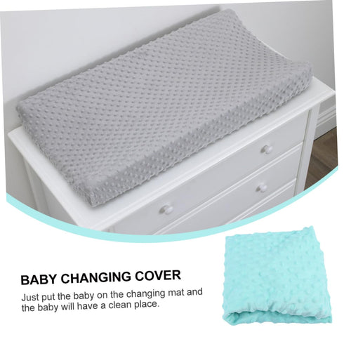 ORFOFE Breathable Baby Changing Pad Cover Mint Green Soft Massage Table Changing Mat Detachable Design for Infants