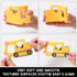 Baby Food Grade Silicone Carrier Vehicle Teether Toy - Teething Pain Relief Gift Set for 3 Months+