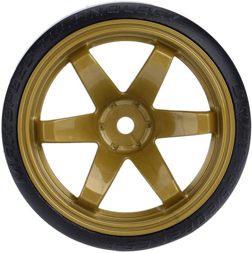 GoolRC 4PCS/Set 1/10 Drift Car Tires Hard Tyre Replacement for Traxxas HSP Tamiya HPI Kyosho On-Road Drifting Car (Army Green)