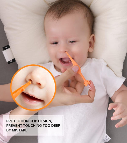 Pack 3 1 Two in Baby Nose and Ear Gadget, Safe Baby Nose and Ear Cleaner, Nose Cleaning Tweezers for Infants