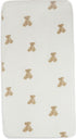 Jollein 70/140x75/150cm Jersey Fitted Sheet - Teddy Bear