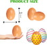 Chochkees 6-Pack, 2.3" Inches Wooden Fake Eggs Life Size Brown Eggs Perfect for Easter Crafts, Dcor and Egg Hunts