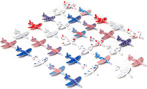 Defemim 32 Pack Toys,16 Glider Planes for Kids,Foam Glider Plane Toy,Foam Gliders Planes Designs,for Boys and Girls