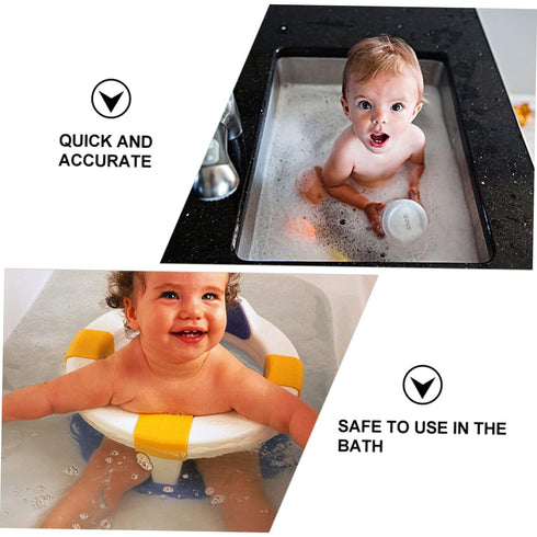 Cartoon Penguin Shaped Water Thermometer for Boy Girl Lightweight Floating Bath Toy Accurate Room Water Temperature