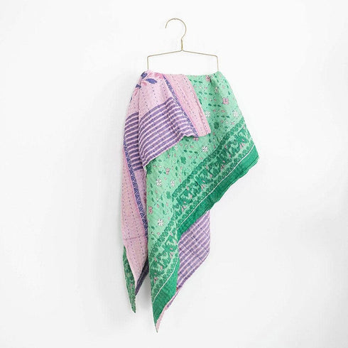 Kantha Baby Blanket, Multi Color, Baby Size 50X60 (127X152 CM), RCKQB0103