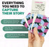 150 TALES Life Story Interview Kit, Conversation Cards, for Grandparents, Parents, Families, Adults, Game Night, Road