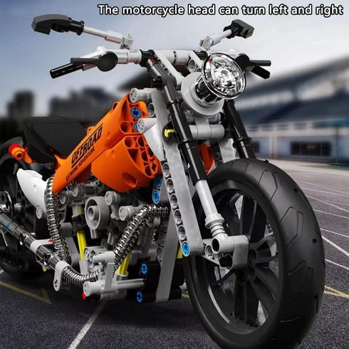 ENHANA Motorcycle Toy Building Blocks Kit - Model Brick Toys Set for Boys - Motorcycle Model Gifts