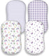 FIGEPO 4 Pack Butterfly Baby Crib Sheets for Baby Girls Purple Crib Fitted Sheets for Standard Size Crib and Toddler