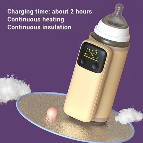Yoidesu Fast Baby Bottle Warmer, USB Portable Bottle Heating Bag Electric Water Warming Bag at Home Or Travel Accurate