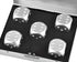DS.DISTINCTIVE STYLE Aluminum Alloy Dice, 5 Pieces 16mm Portable Metal Dices with Case, 6 Sided for Party Game