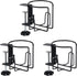 2 Pcs Desk Cup Holders, Anti-Spill Clamp-on Drink Mounts for Table, Adjustable Coffee Bottle Racks for Desks, Tables