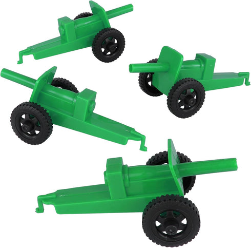 TimMee M3 ARTILLERY - Green 4pc Plastic Army Men Cannon Playset Made in USA