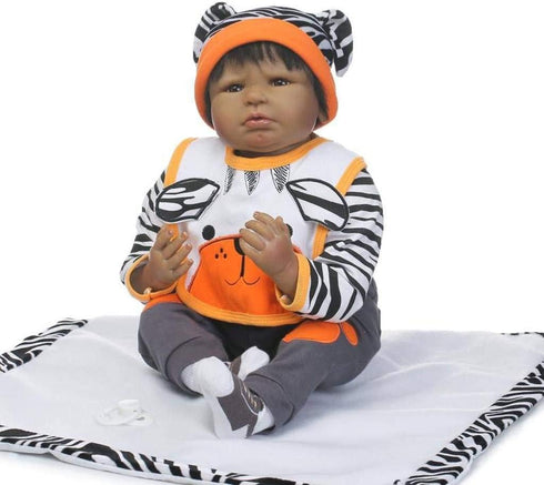 22'' Set 20- 22 inch 5 Medylove Reborn Baby Doll Clothes Boy for Reborn Doll Tiger Outfit Accessories Pieces