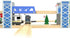 Set 2-Level Z MAYABBO Wooden Train Accessories Wood Railway Bridge for Railroad Tracks, Overpass Compatible for All