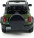 2-Door Convertible Bronco Model Car - 1/36 Scale Diecast Toy with Pull Back Doors, Black Rim