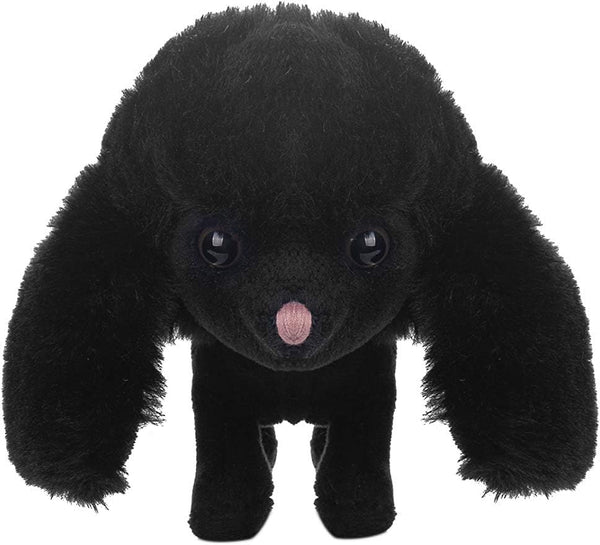 "Black Puppy Dog Stuffed Animal Poodle Plush Soft Toy - 4-Inch"