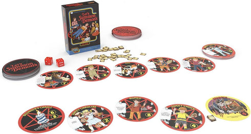 Cryptozoic Entertainment Let’s Summon Demons - Card & Dice Game - 2-5 Players - Steven Rhodes Artwork - Dynomite Games