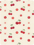 CZXW 52" 28" Cherry Floral Pattern Crib Sheets Fitted x Natural Cotton Soft & Breathable for Baby Crib Mattress