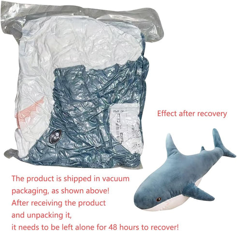 XIYUAN 39.3-Inch SharkPlush Toy Giant SharkStuffed Animal Soft SharkPillow Cushion Shark Plush Pillow Chubby Stuffed