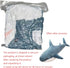 XIYUAN 39.3-Inch SharkPlush Toy Giant SharkStuffed Animal Soft SharkPillow Cushion Shark Plush Pillow Chubby Stuffed