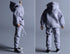 1/12 Scale Male Clothes, Men's Hoodie Pants for 6-Inch Male Action Figure Body Doll (Gray Color)