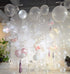 KALOR Clear Balloons, 100 Pcs 5 Inch Mini Matte Latex Balloons for Birthday Decoration, Wedding Party
