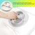 Baby Plate Silicone Toddler Plates Suction Placemat Divided Dishes for Kids, BPA Free, Microwave Dishwasher Safe (Grey)