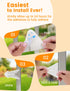 4PACK Sliding Glass Door Lock, Baby Proofing Window Door Locks Security Bar for Kids Patio Closet Doors