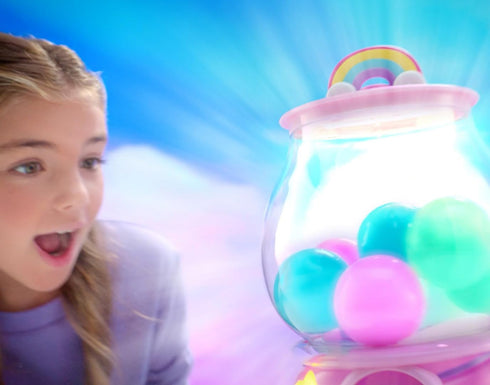 Cepia 7 410 Gumball Magic Gumball Machine Toy Interactive Light Up Surprise Machine with Gumball Reveals, Squishy
