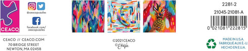 Ceaco - Etta Vee - Banana - Oversized 300 Piece Jigsaw Puzzle, 19 x 19