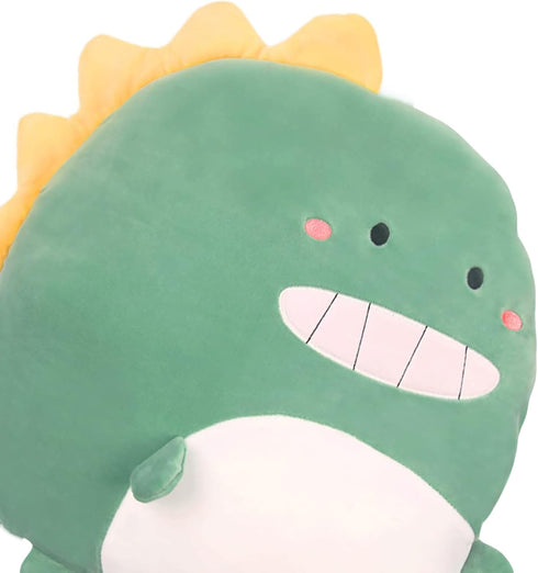ARELUX 16in Soft Dinosaur Anime Plush Pillow - Cute Stuffed Animal for Kids Room Decor