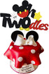 CHuangQi Oh Twodles Cake Topper, Mickey Themed 2nd Birthday Cake Decor for Second Birthday Party Supplies