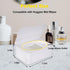 Eiszhjk Wipes Dispenser Compatible with Cottonelle, Refillable Wipe Holder, Flushable Wipes Container with Sealing