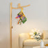 Floor Standing Wooden Baby Crib Mobile Arm Natural Wooden Mobile Stand for Crib,Wood Crib Arm with Bird Design