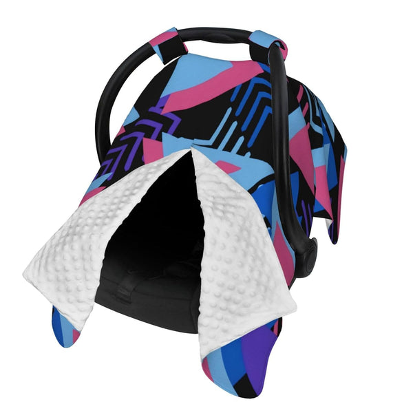 Hcpwzrf Cool 80s Retro Memphis Baby Car Seat Cover & Nursing Cover -