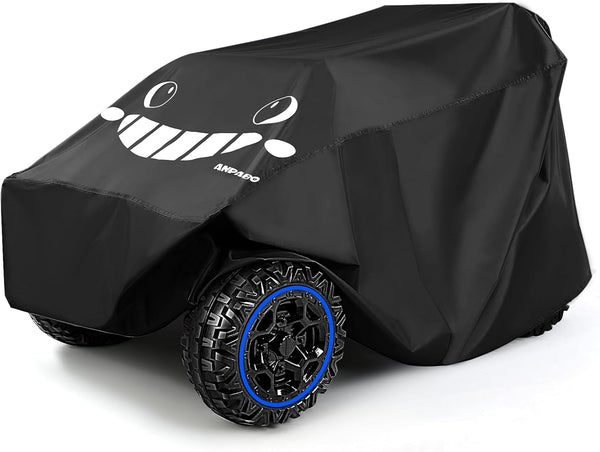 ANPABO Kids Ride On Toy Car Cover, Universal Fit, Black, All Weather Waterproof, Snowproof, UV Protection
