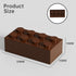 Classic Bulk Brick Block 2x4, 200 Piece Brown Building Brick, Compatible with Lego Parts 3001, Creative Play Set