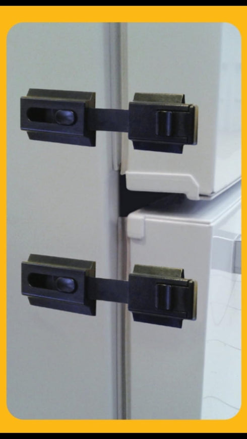 The Guardian Refrigerator Lock for Home Appliances, Black - Used for Infants and Special Needs Children