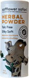 Safflower Safari Herbal Baby Powder - All-Natural,Talc-Free Organic Arrowroot, Hypoallergenic, Vegan Made in USA