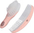 Generic Set, Baby Hair Brush and Comb Soft Round Tooth Design, Enhances Brain Development, Travel Friendly, Pink