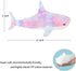 MUPI Shark Plush 17” Stuffed Animal, Large Rainbow Shark Doll