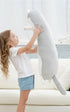36" Dalmao Cat Stuffed Animal, Soft Long Pillow Cute Cartoon Kitten Plush Body Pillow, Giant Large Big Jumbo Cat